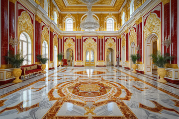 Obraz premium Palace interior, luxury style