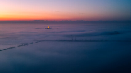 Sunset on the Grado lagoon.