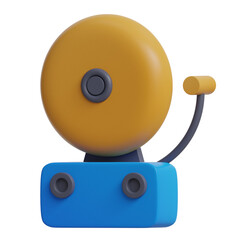 brown scholl bell 3d illustration