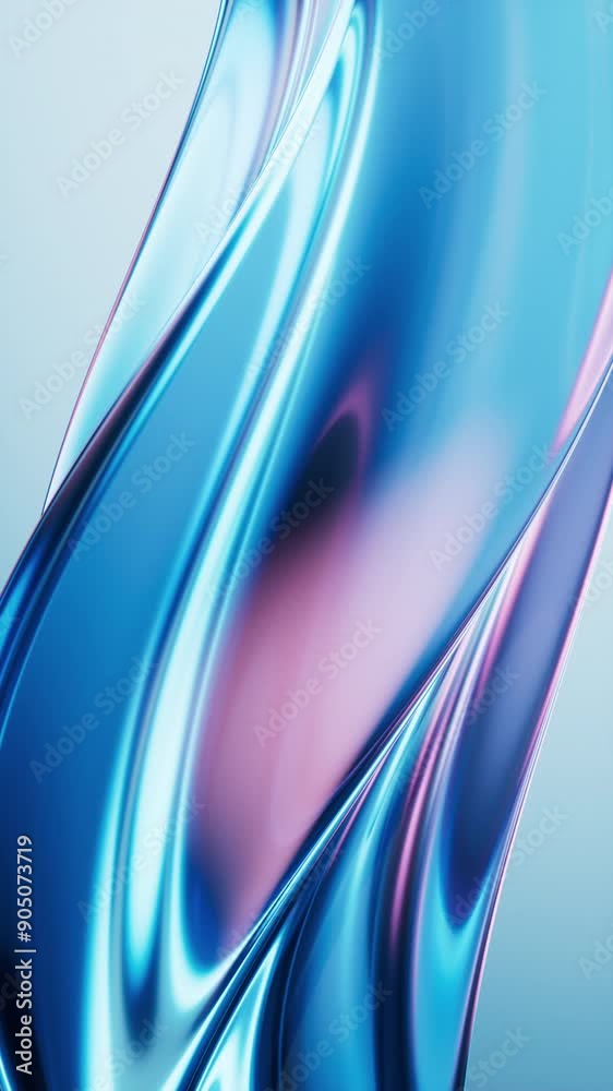 Poster flowing curve lines background, 3d rendering.