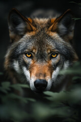 Fototapeta premium Wolf wallpaper. Wolf poster