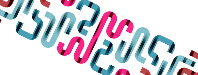 Lines, abstract letter style design background. Geometric vector Illustration For Wallpaper, Banner, Background, Card, Book Illustration, landing page