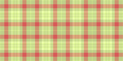 Full fabric plaid background, hippy vector seamless tartan. Hispanic texture check textile pattern in lime and orange colors.