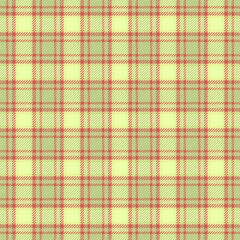 Veil fabric vector seamless, beautiful textile plaid background. Outfit tartan texture pattern check in lime and red colors.
