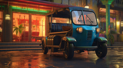 Obraz premium old truck on the street