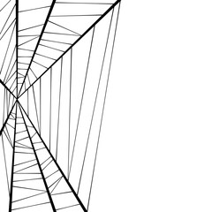 Fototapeta premium Halloween Spider Web Border