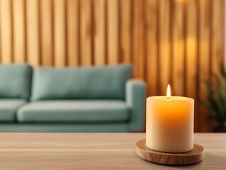 Cozy living room with soft lighting and a warm color palette, creating a sense of comfort and relaxation, Cozy Comfort