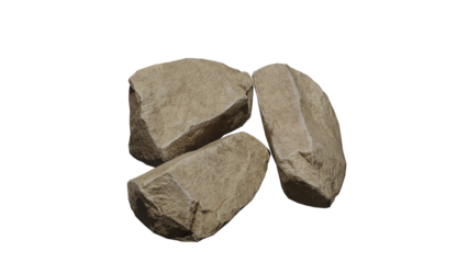 stone isolated on transparent background. Stone png.  stones isolated photo png file. 3D rendering realistic rock shape isolated background. photorealistic stone modeling.