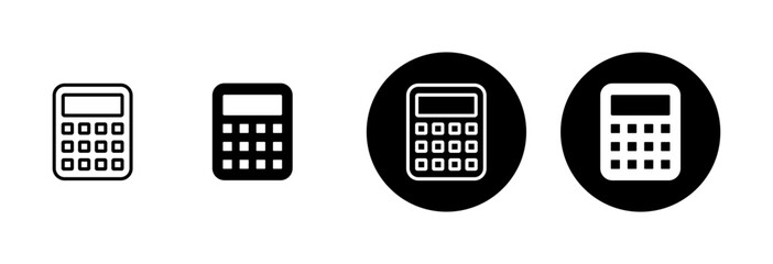 Calculator icon vector isolated on white background. Calculator vector icon. Accounting icon