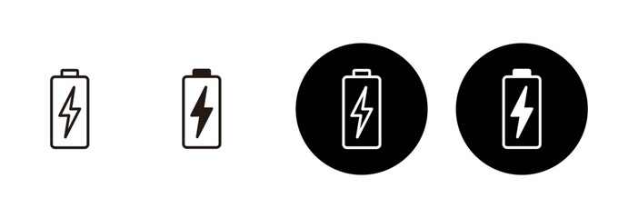 battery icon vector isolated on white background. Battery vector icon. battery charge level. battery charging icon
