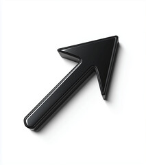 Obraz premium black arrow 3D