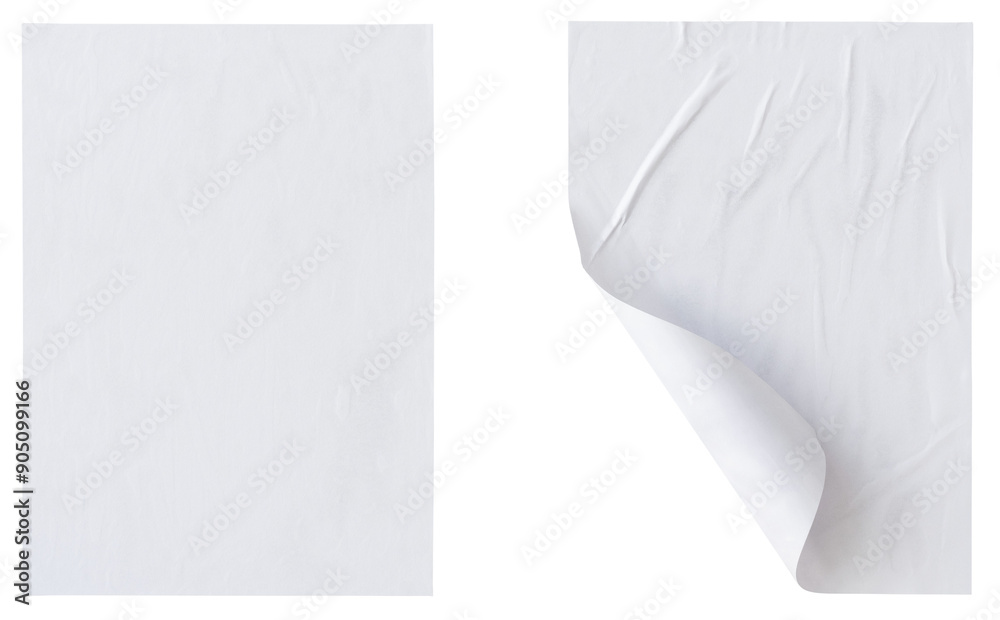 Canvas Prints white crinkled paper design element