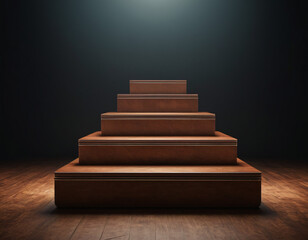 3D rendered podium for your product showcase. Vector 3d illustration.