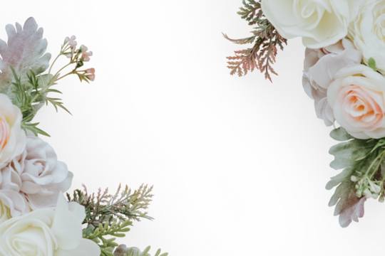 Botanical frame design element