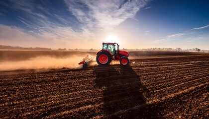 Obraz premium Tractor in the field