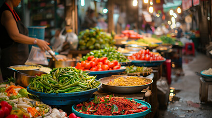 Fototapeta premium Culinary Tour of Traditional Markets