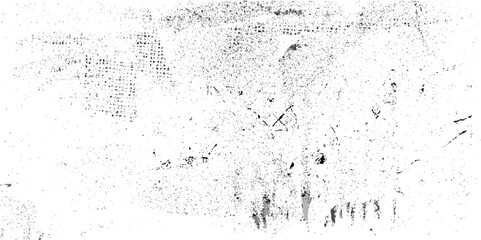 Worn black grunge texture. Dark distress grainy texture on white background. Dust overlay textured. Grain noise particles. Vector Design Elements, Illustration