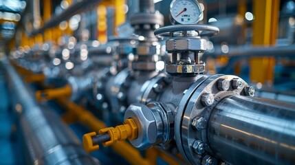 Obraz premium Industrial gas equipment.