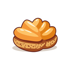 Cake minimalist vector illustration ,simple transparent graphic element .Isolated on white background