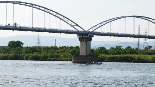 日本、大阪府、枚方市、淀川、	近畿地方、風景、橋