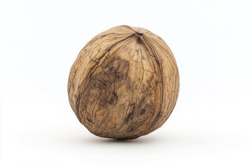 Walnut, nut, isolated on white background, full depth of field , ai