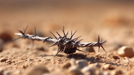 Barbed Wire in the Desert