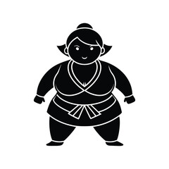 girl sumo silhouette