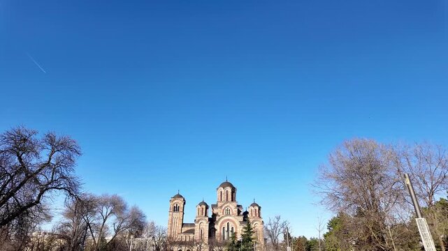 St. Marko church, one of the most famous landmarks in Belgrade, Serbia.	
