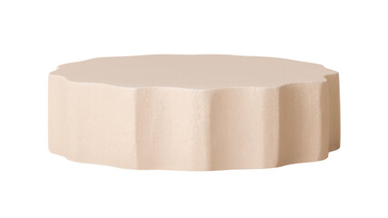 Beige cylinder png, geometric shape sticker, isolated object design