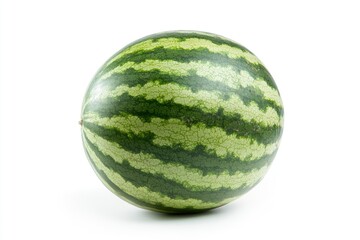 Watermelon isolated on white background, full depth of field , ai