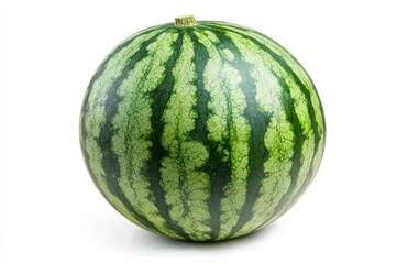 Watermelon isolated on white background, full depth of field , ai