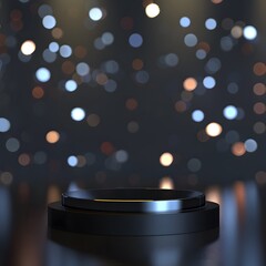 Beautiful Of 3d Realistic Of Empty podium mockup stage realistic for Product Showcase