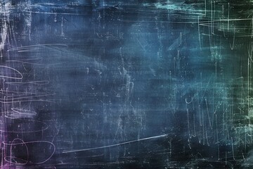 Obraz premium A chalkboard features vibrant spirals and abstract shapes created during an engaging art session, showcasing creativity and artistic expression. Generative AI