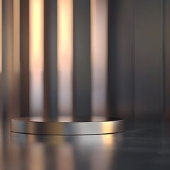 Beautiful Of 3d Realistic Of Empty podium mockup stage realistic for Product Showcase