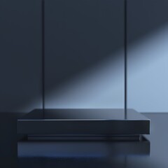 Obraz premium Beautiful Of 3d Realistic Of Empty podium mockup stage realistic for Product Showcase