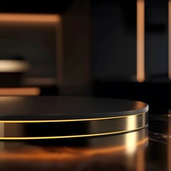 Beautiful Of 3d Realistic Of Empty podium mockup stage realistic for Product Showcase