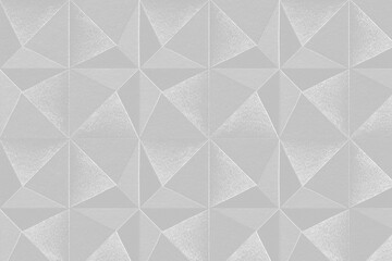 3D gray paper craft pentahedron patterned background design element