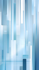 Digital blue and white abstract geometric figure poster background