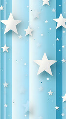 Obraz premium Digital blue and white star pattern abstract poster background