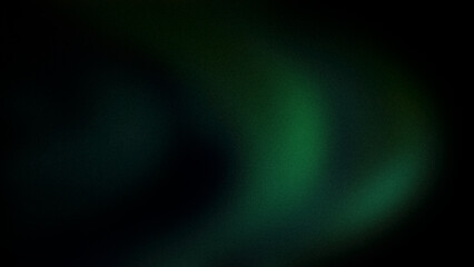 Ethereal 4K gradient with a grainy texture, featuring deep shades of green and blue against a dark background. Ideal for creating mystical backgrounds, wallpapers, and digital banners