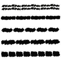 Brush stroke png black ink pattern