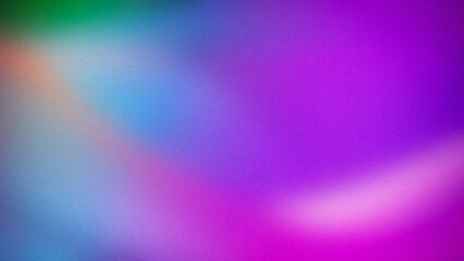 Vivid gradient background blending green, blue, purple, and pink hues. Ideal for 4K wallpapers, banners, and artistic designs with a soft, grainy texture