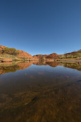 Kings Canyon at the Watarrka National Park in the Northern Territory on a bright sunny day.