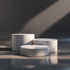 Beautiful Of 3d Realistic Of Empty podium mockup stage realistic for Product Showcase