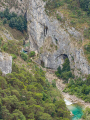 Verdonschlucht mit Fluss Verdon in der französischen Provence