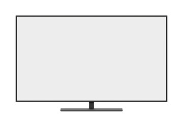 Blank smart TV screen png, transparent background