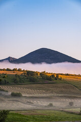 Early morning country side view of Northern Norway