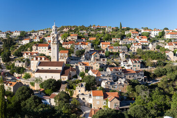Naklejka premium Ložišća village on island Brač