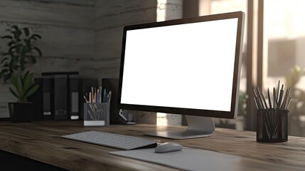 Fototapeta premium Efficient Workspace Mousepad Mockup | Mousepad Mockup | Realistic