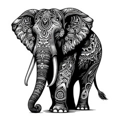 Obraz premium elephant isolated on white